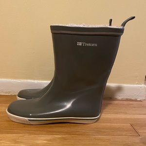 Tretorn Fur lined rain boots Women Size 6.5 (38)